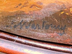 Mahagoni-Tablett von George III.:: bemalt mit einer Jagdszene von John Nost Sartorius