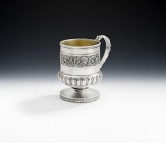George III Mug Made in London in 1813 by Emes & Barnard