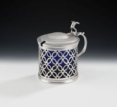 George III Mustard Pot Made in London in 1770 by Andrew Fogelberg