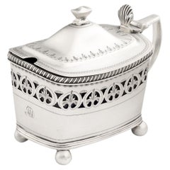 George III Mustard Pot Made in London in 1811 by Peter & William Bateman