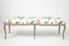 George III Painted Serpentine Bench