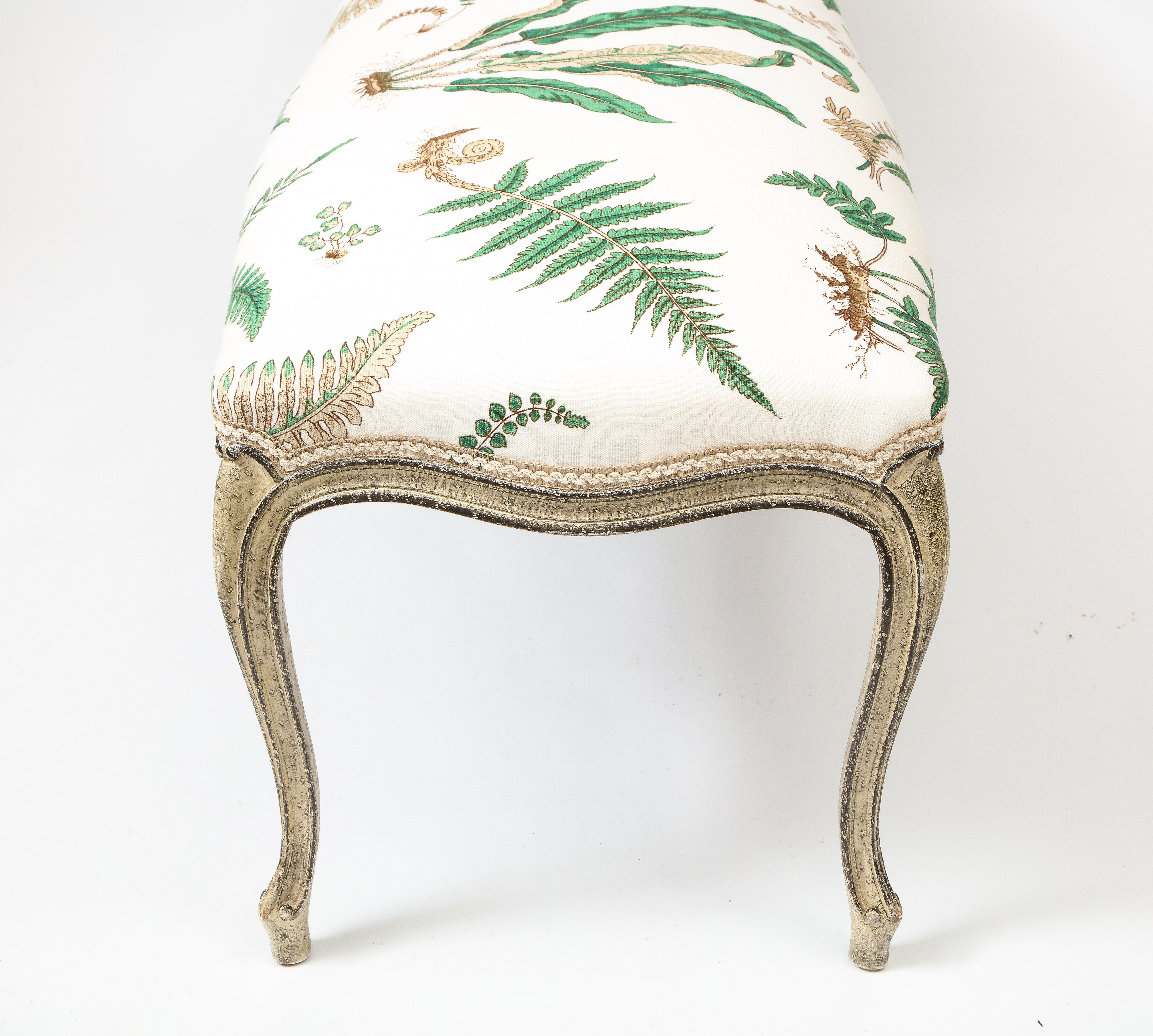 George III Painted Serpentine Bench 1