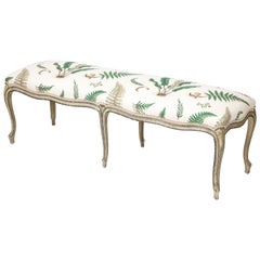 George III Painted Serpentine Bench