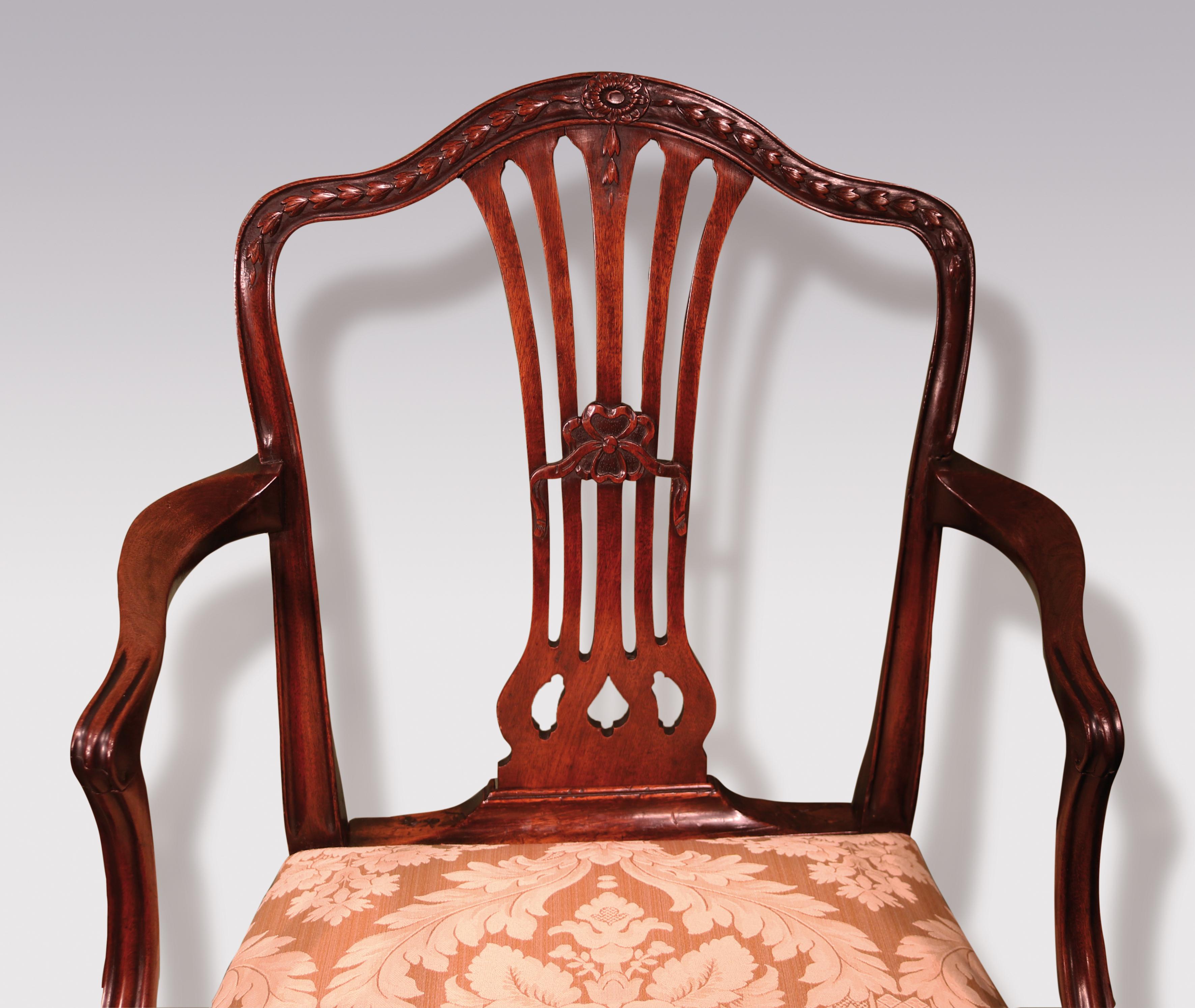 Mahagoni-Sessel aus der George-III-Periode (George III.) im Angebot