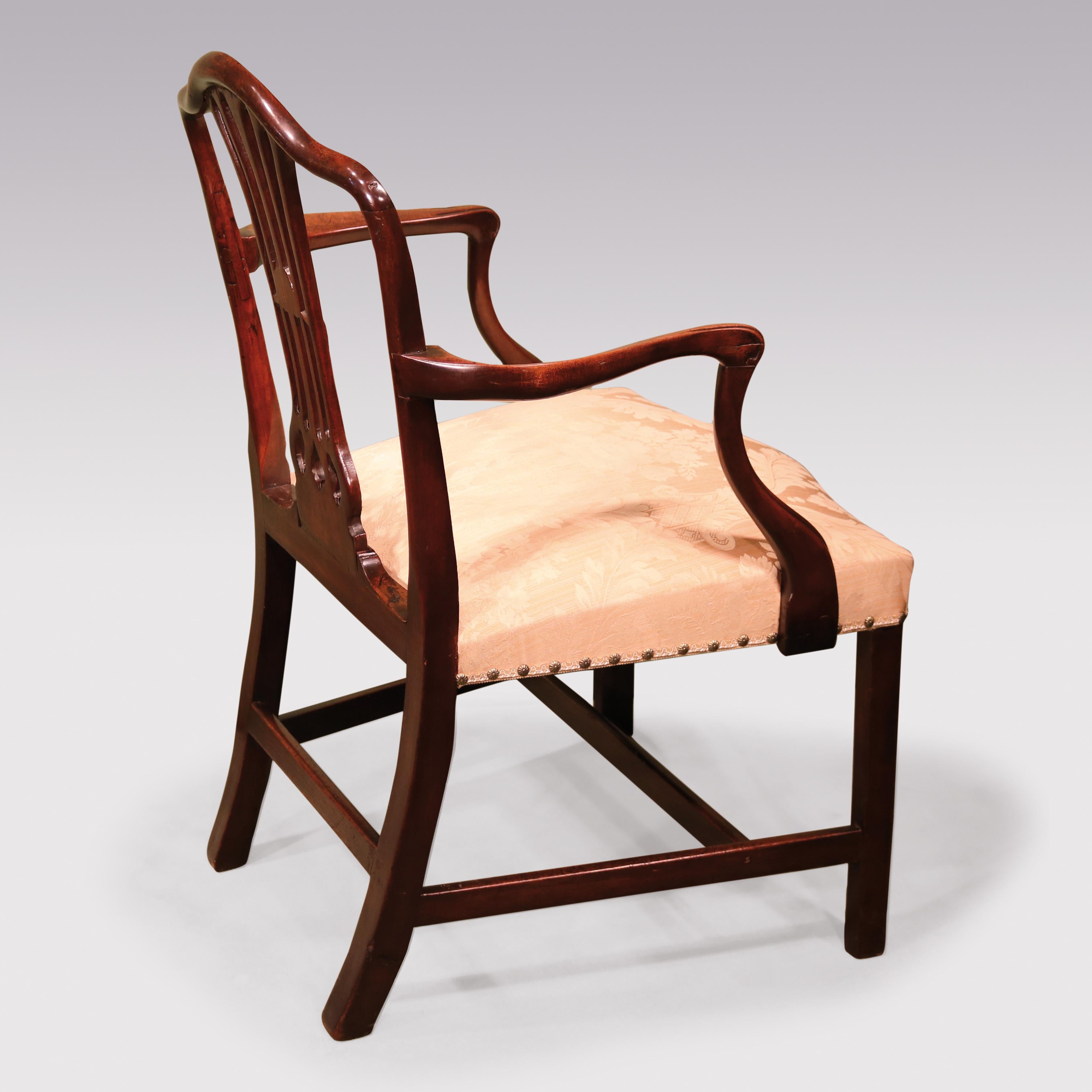 Mahagoni-Sessel aus der George-III-Periode (Englisch) im Angebot