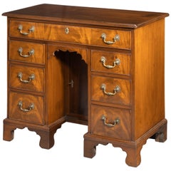 George III Period Mahogany Kneehole Desk