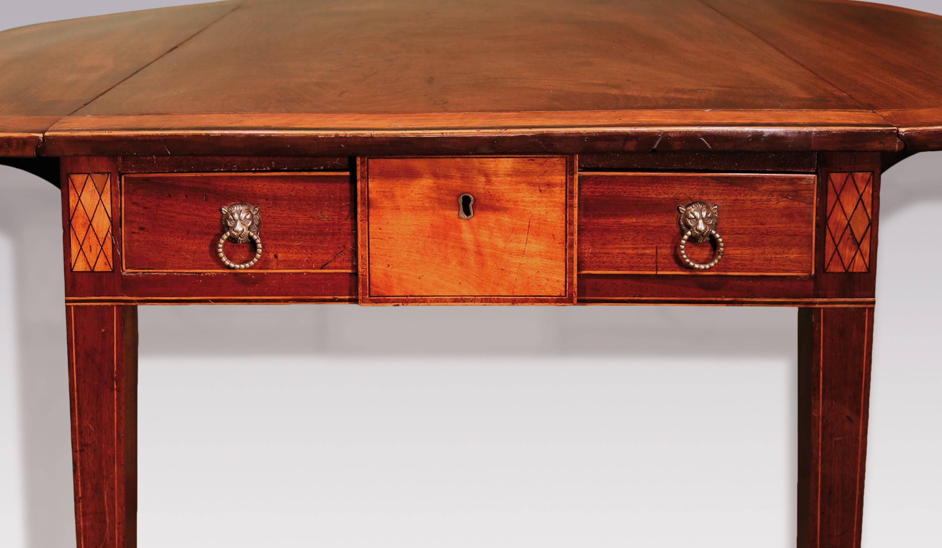 English George III Period Mahogany Pembroke Table