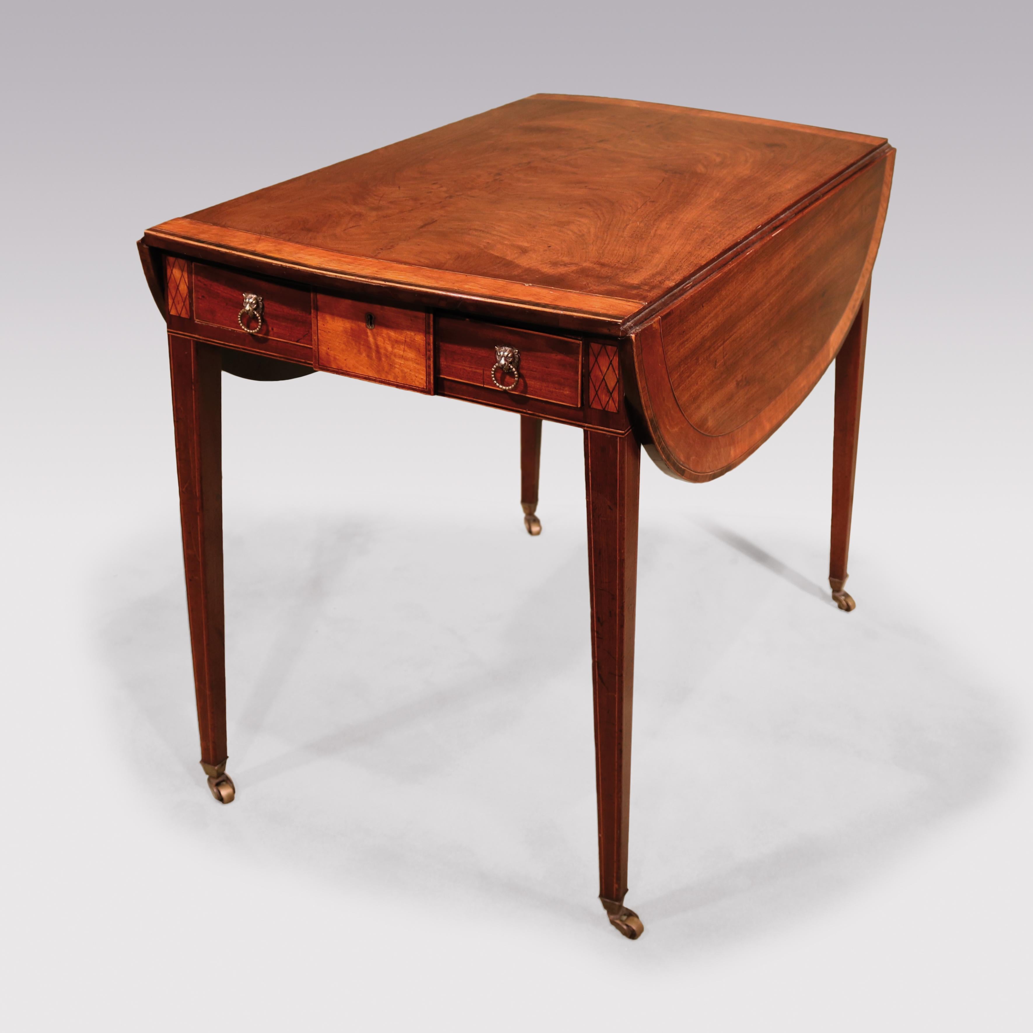 George III Period Mahogany Pembroke Table 1