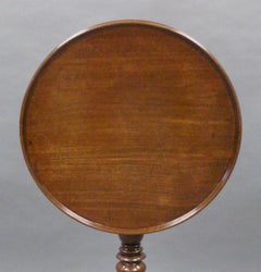 George III Period Mahogany Tray-Top Tripod Table