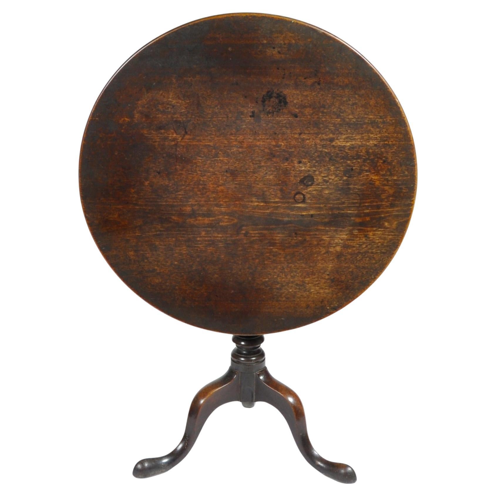 A George III Period Mahogany Tripod Table