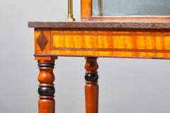 George III Satinwood and Simulated Porphyry Side Table, circa 1790-1810
