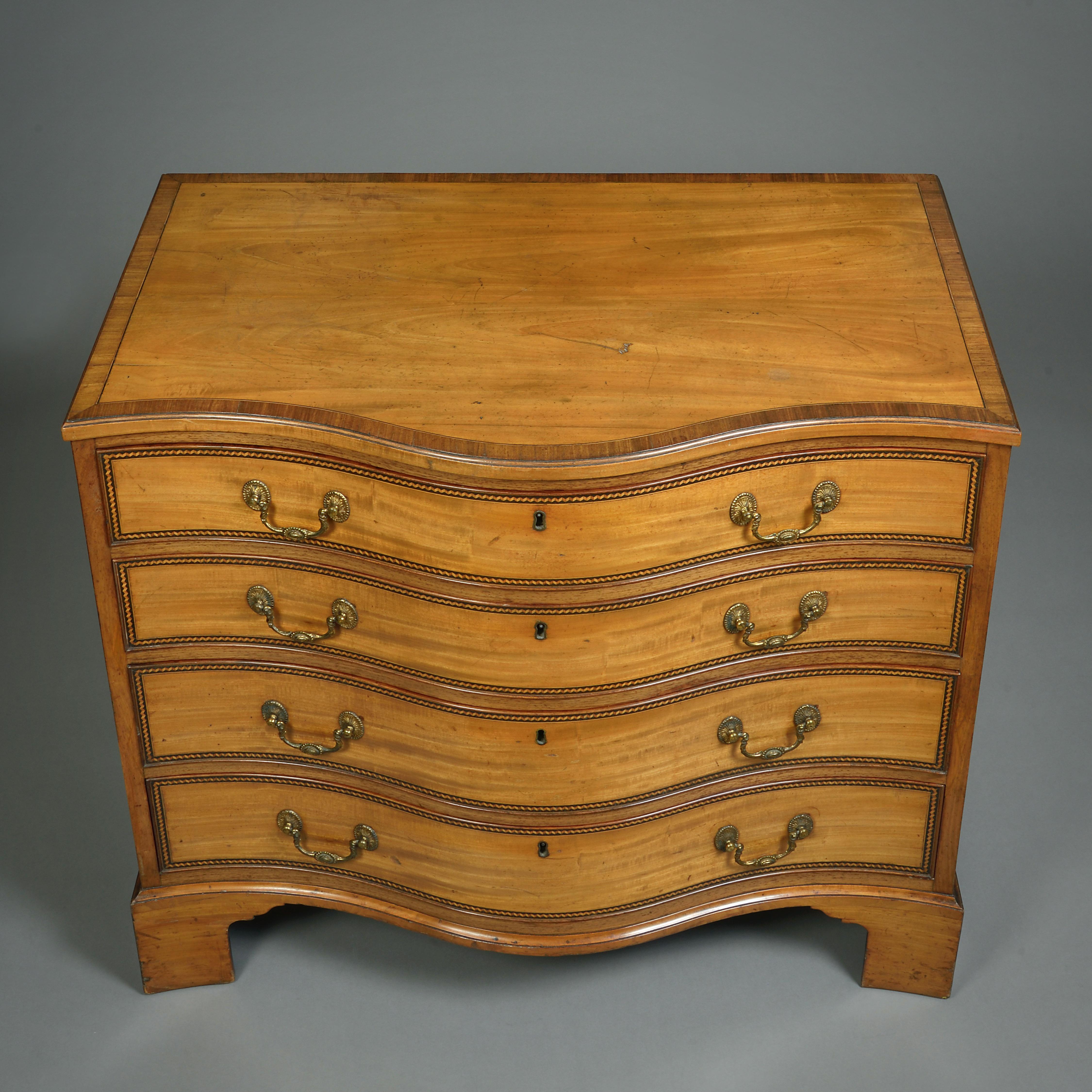 A George III Satinwood Commode For Sale 1