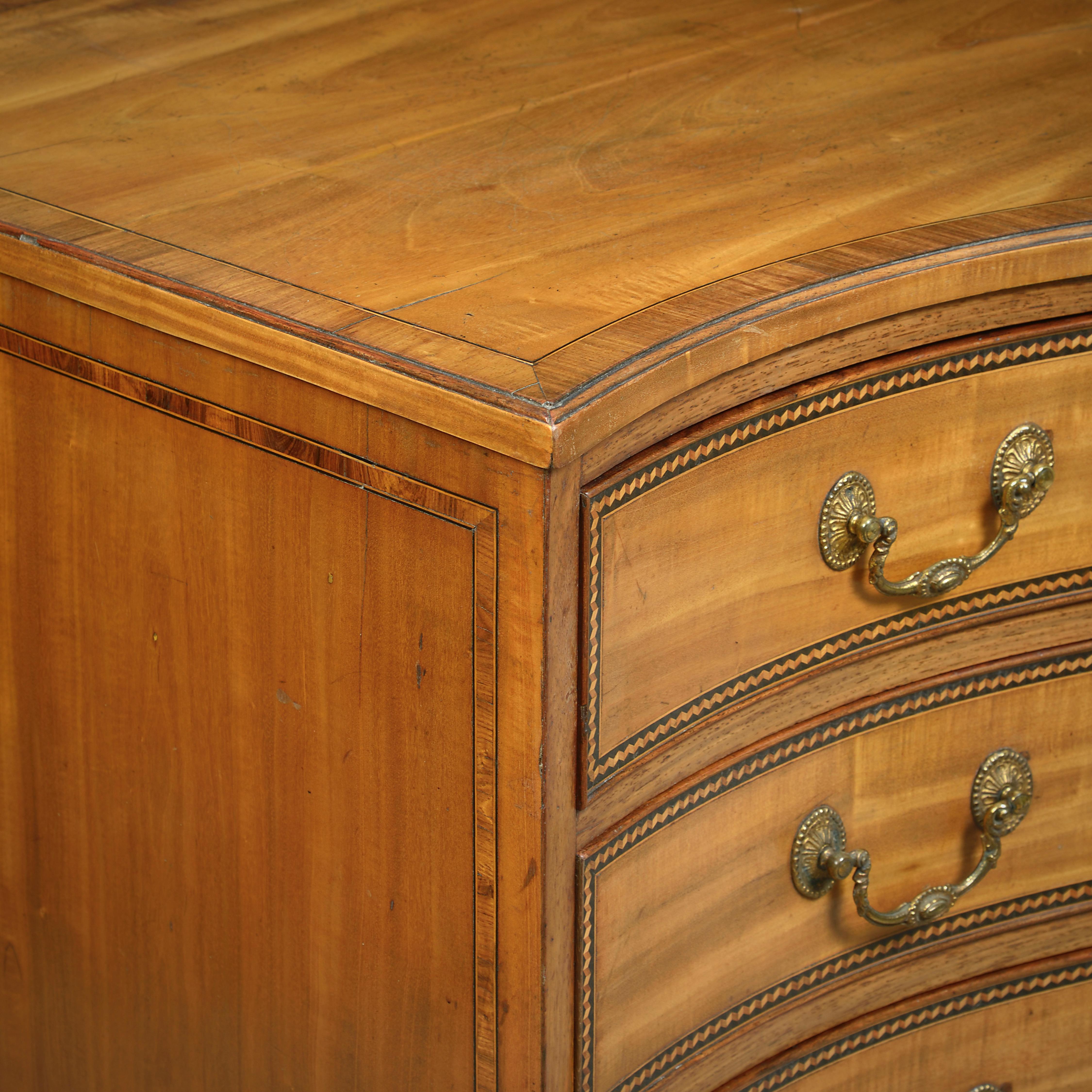 A George III Satinwood Commode For Sale 2