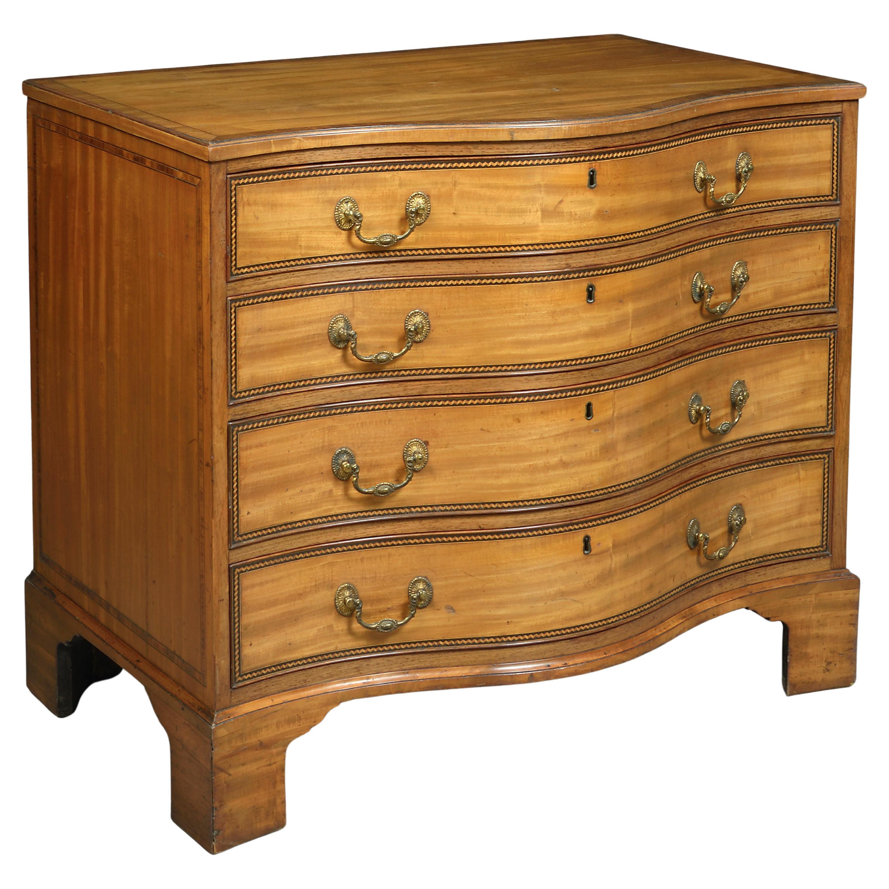 A George III Satinwood Commode For Sale