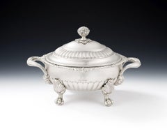 George III Sauce Tureen Made in London in 1810 by Naphthali Hart