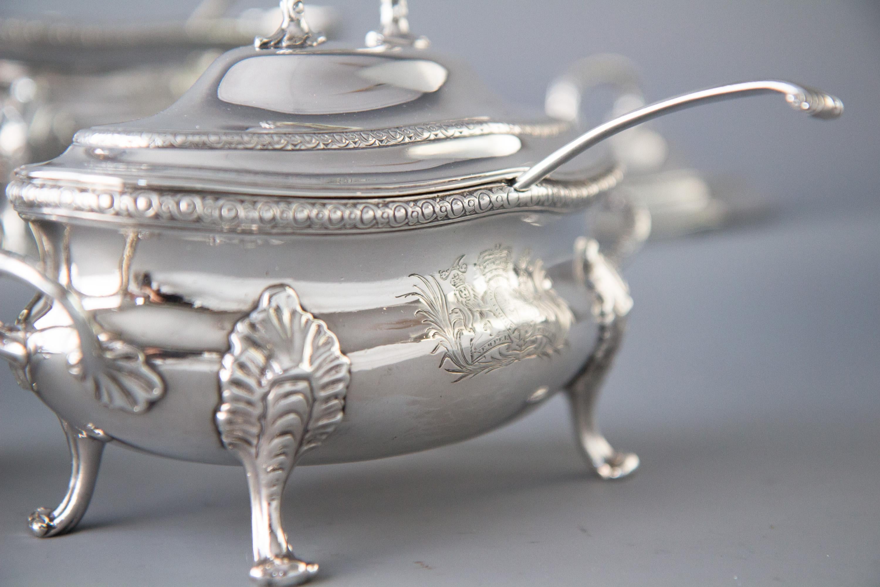 Speaker Smith, Political Interest: George III Silver Sauce Tureens, London, 1774 For Sale 2