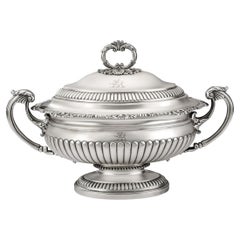 George III Soup Tureen Made in London in 1817 by John Edward Terrey