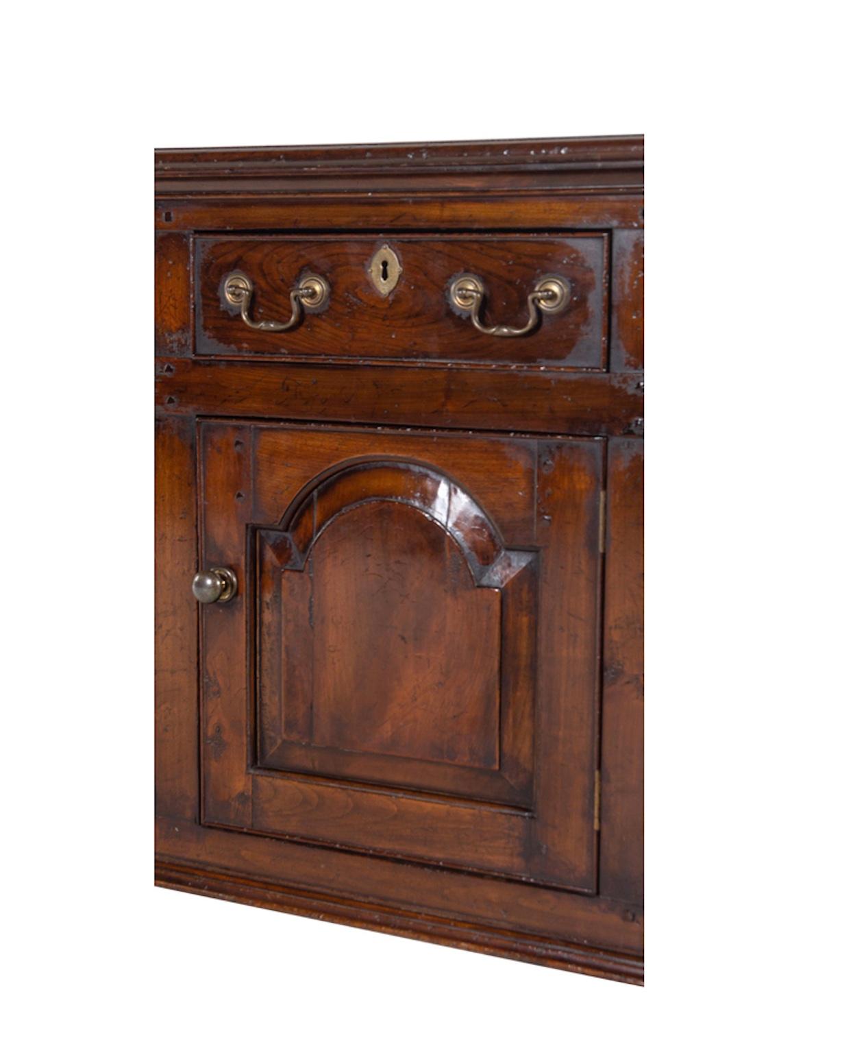 English A George III Style Walnut Serving Cabinet.  Spectacular Color/Patina For Sale