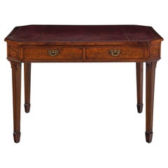 George III Mahogany Writing Table 19th Century Great Color and Patination
