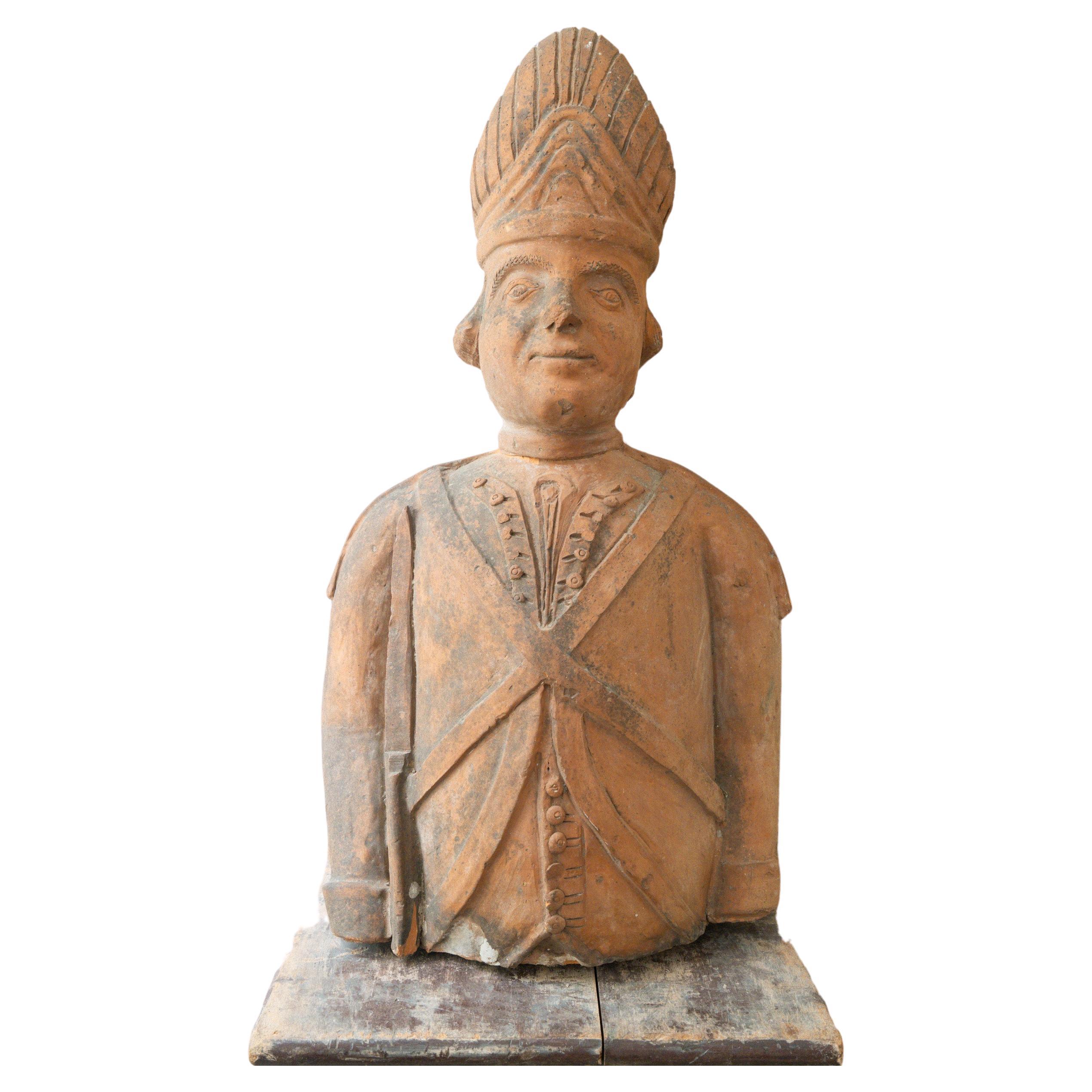 A George III Terracotta Grenadier