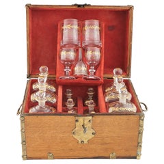 Scatola di Grog di Giorgio III con dodici bottiglie, 1820 ca.