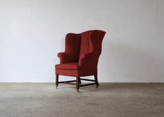 A George III Wing Back Armchair, England, 19th Century