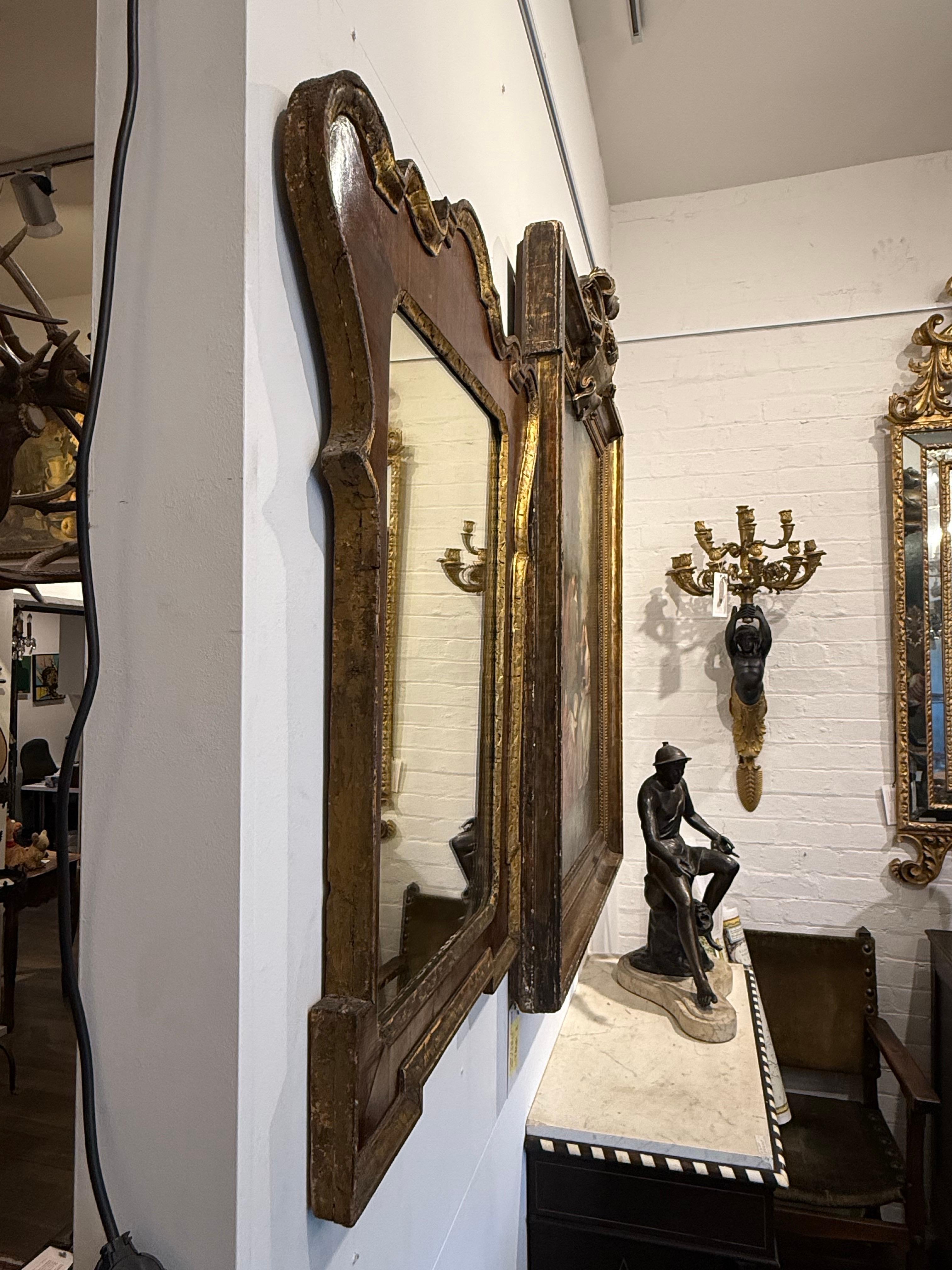 Specchio da parete in legno dorato di Giorgio III, fine del XVIII secolo in vendita 4