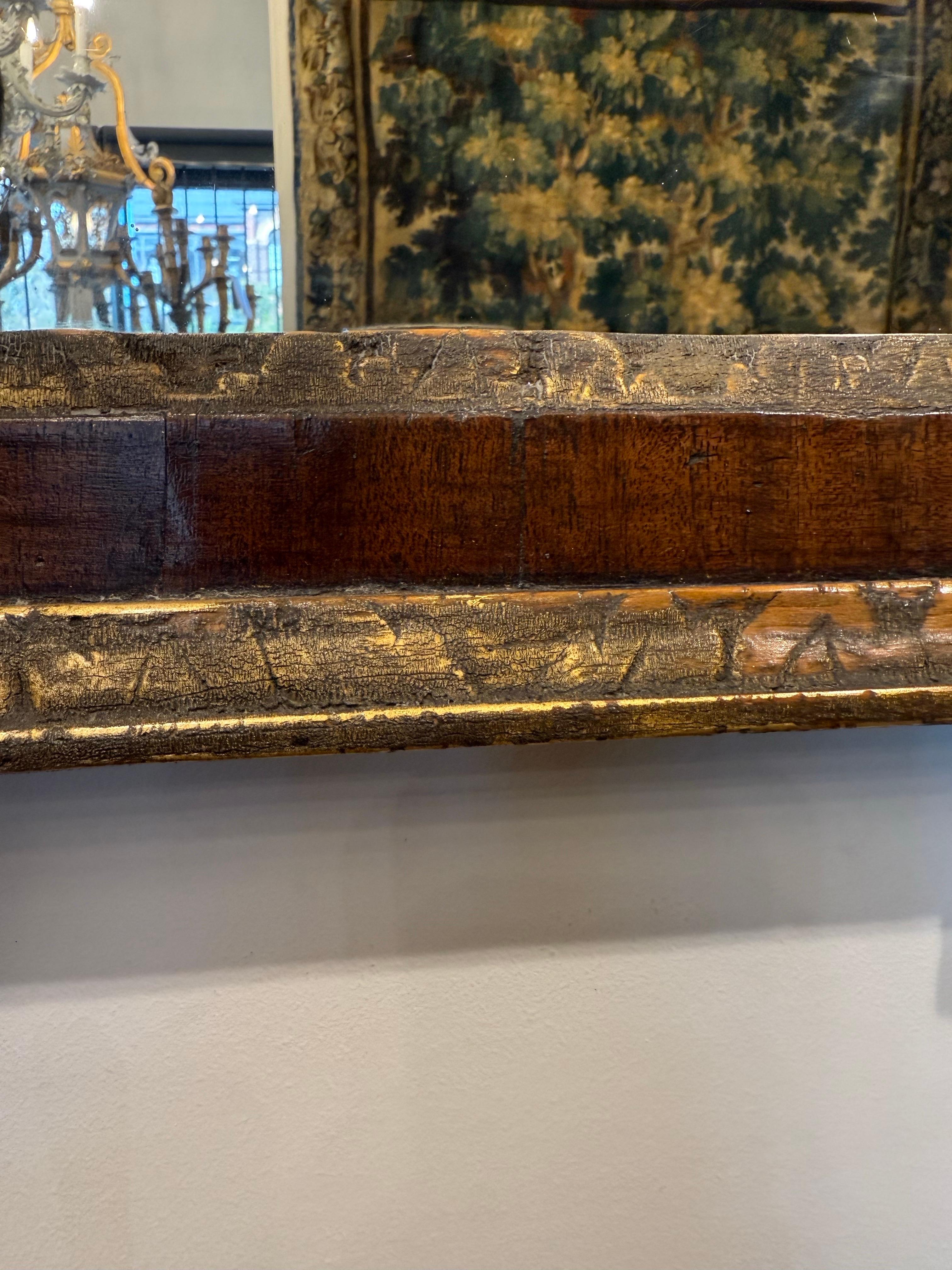 Specchio da parete in legno dorato di Giorgio III, fine del XVIII secolo in vendita 2