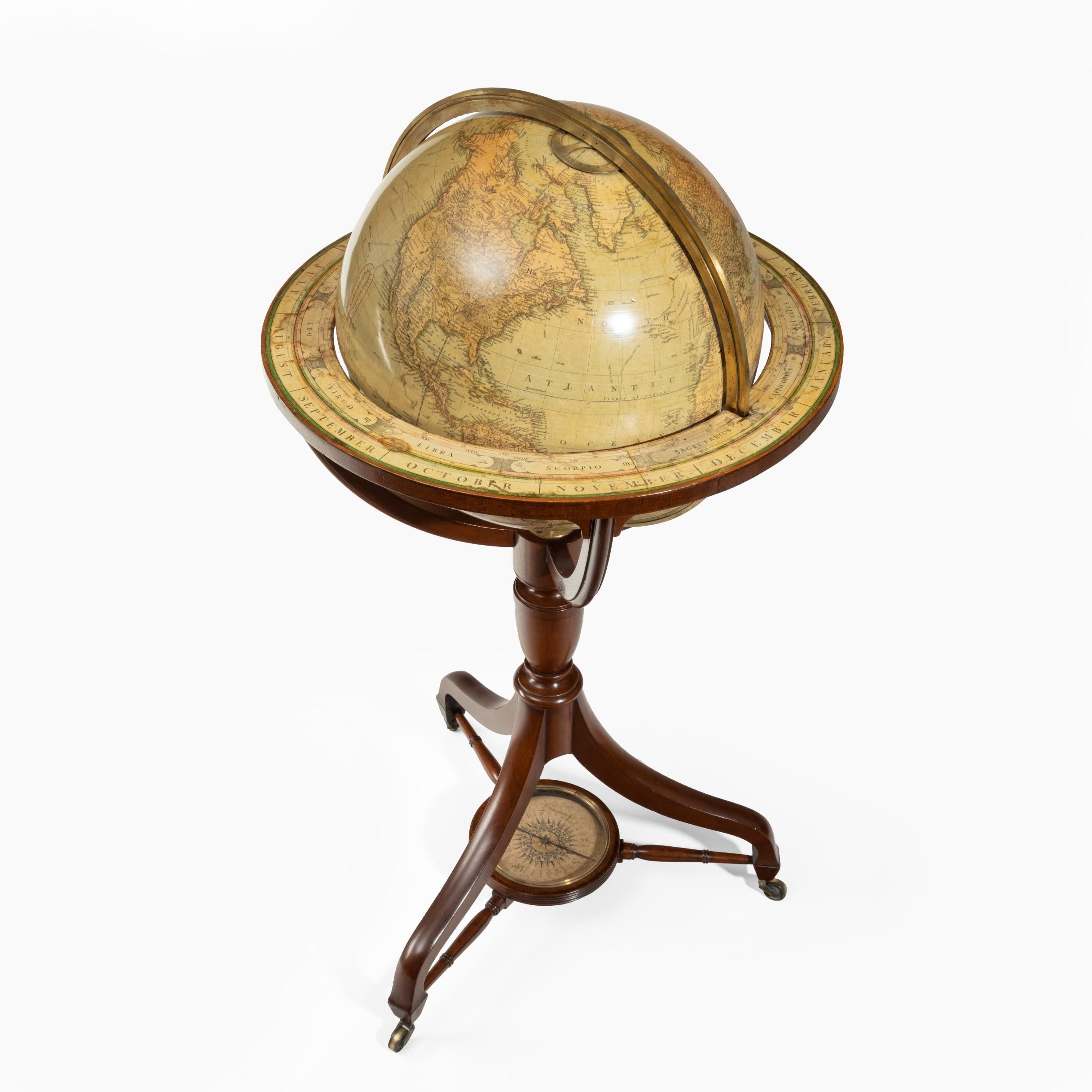 George IV Floor-Standing Library Globe by John Smith 1