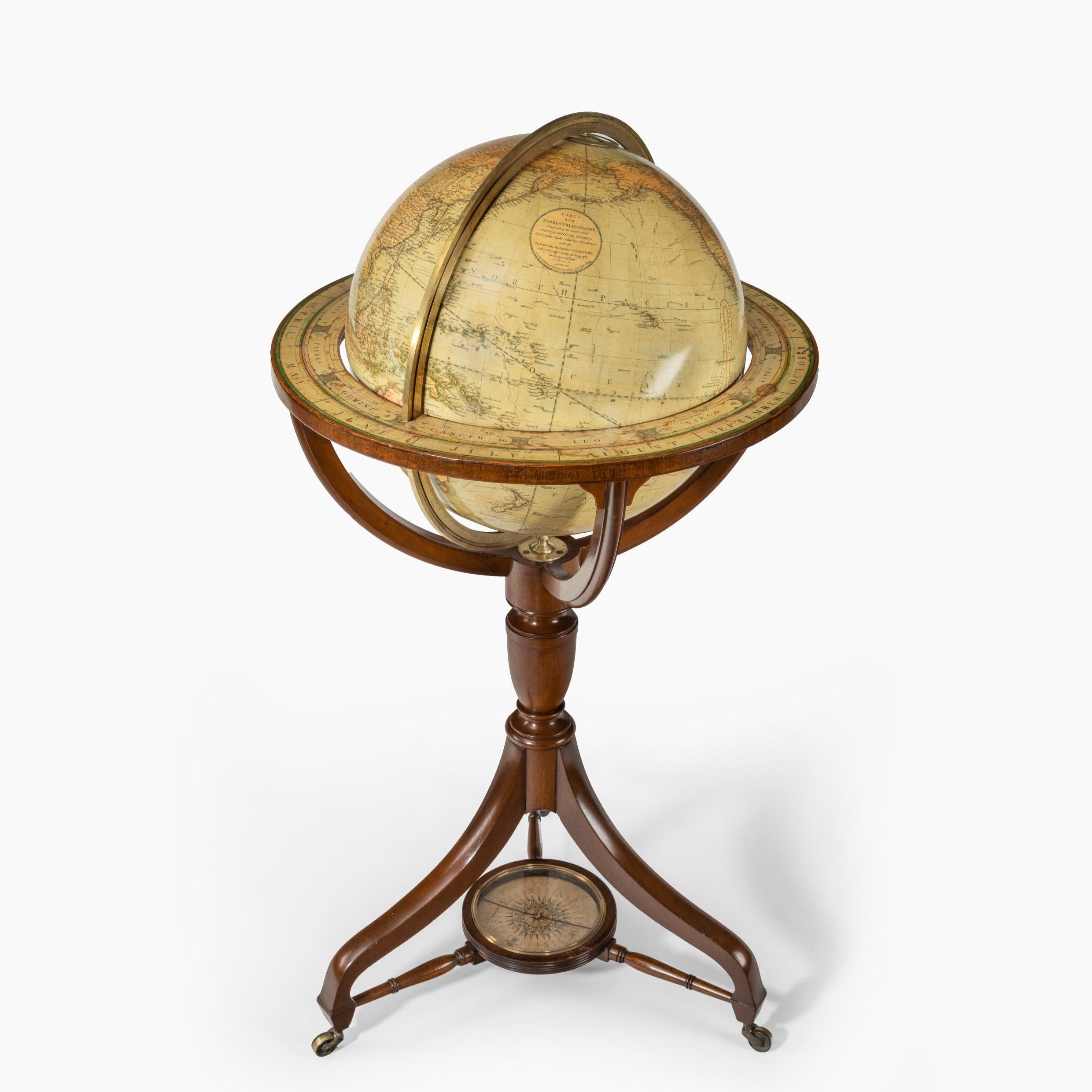 George IV Floor-Standing Library Globe by John Smith 2