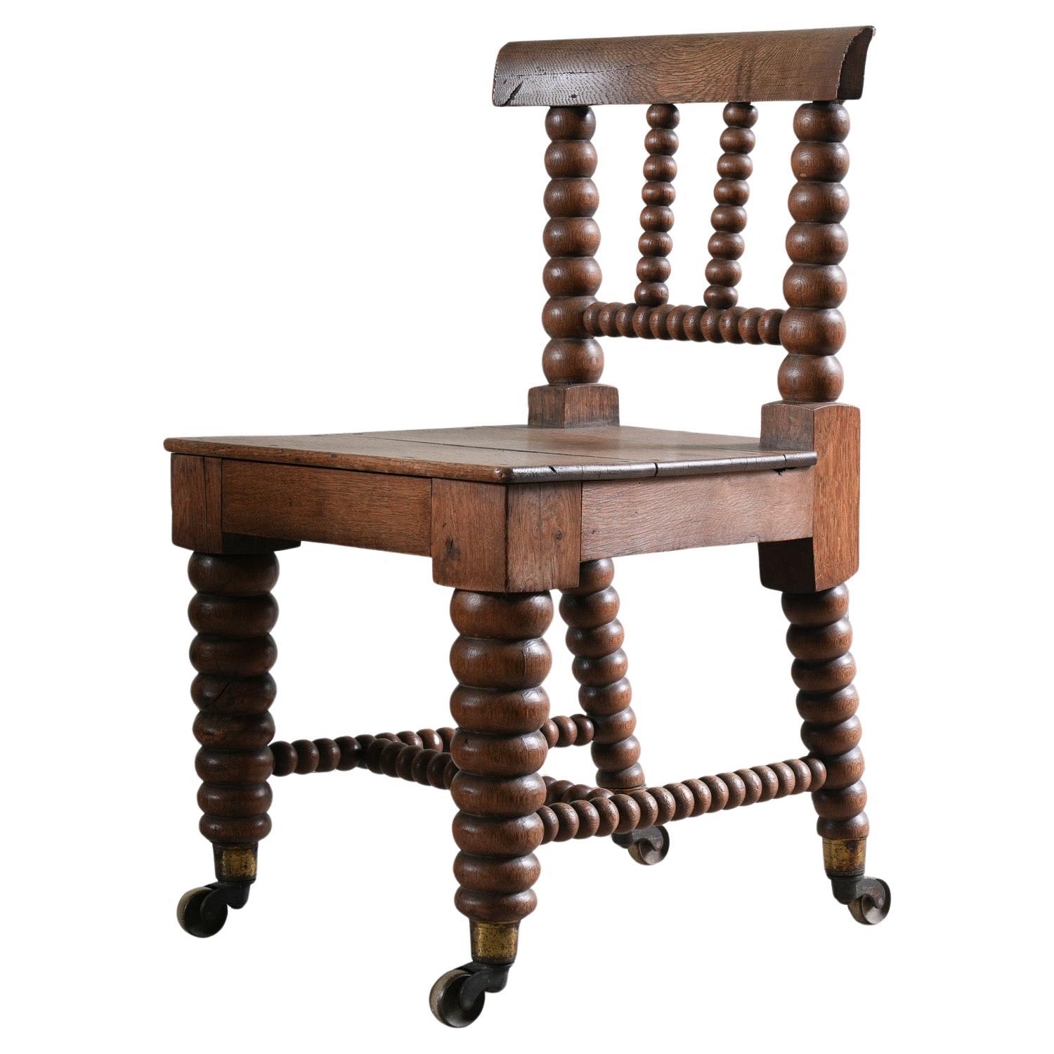 A George IV Bobbin Turned Oak Chair