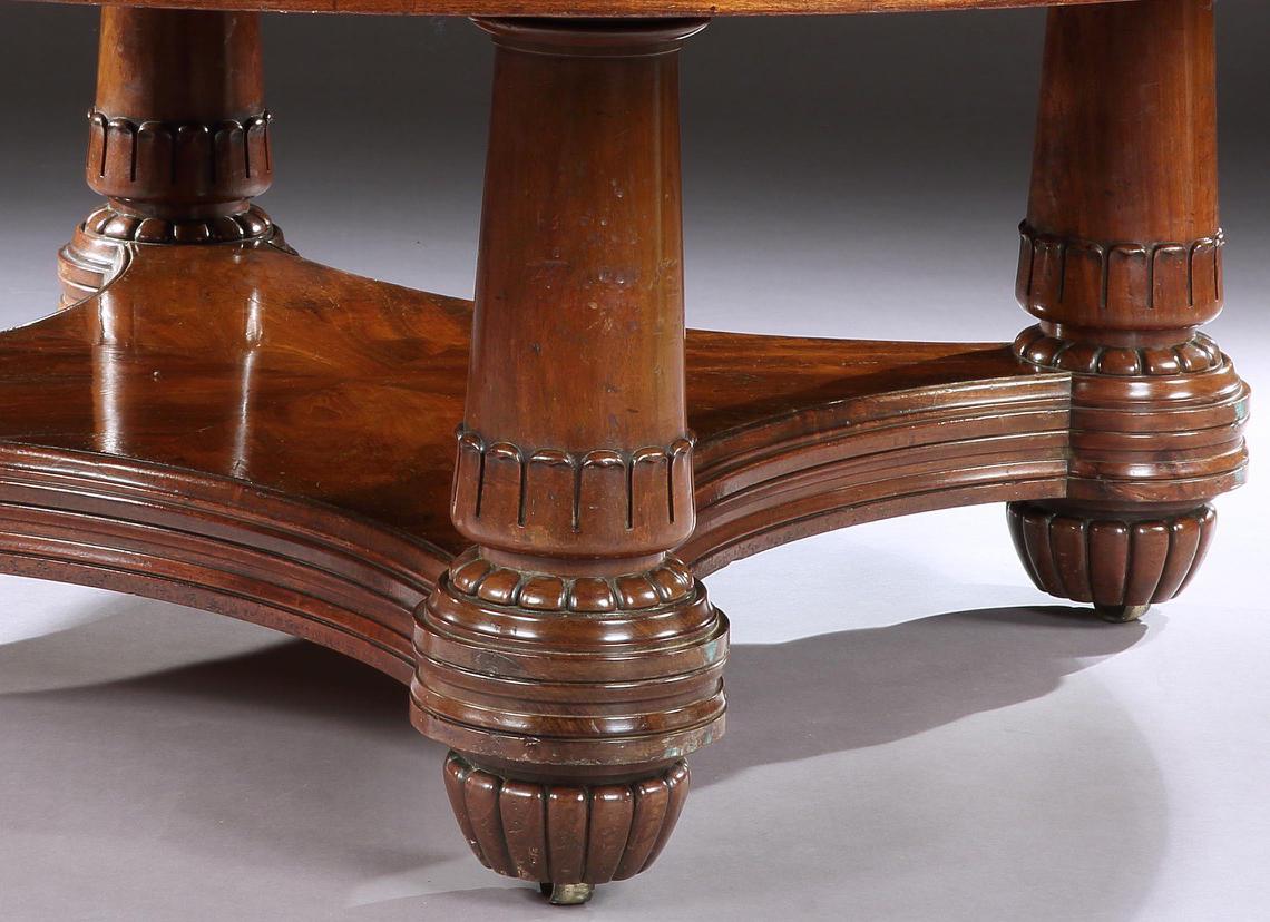 Mid-19th Century George IV Mahogany Circular Jupes Table