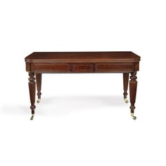 A George IV campaign dining table by Charles Stewart with five additional leaves