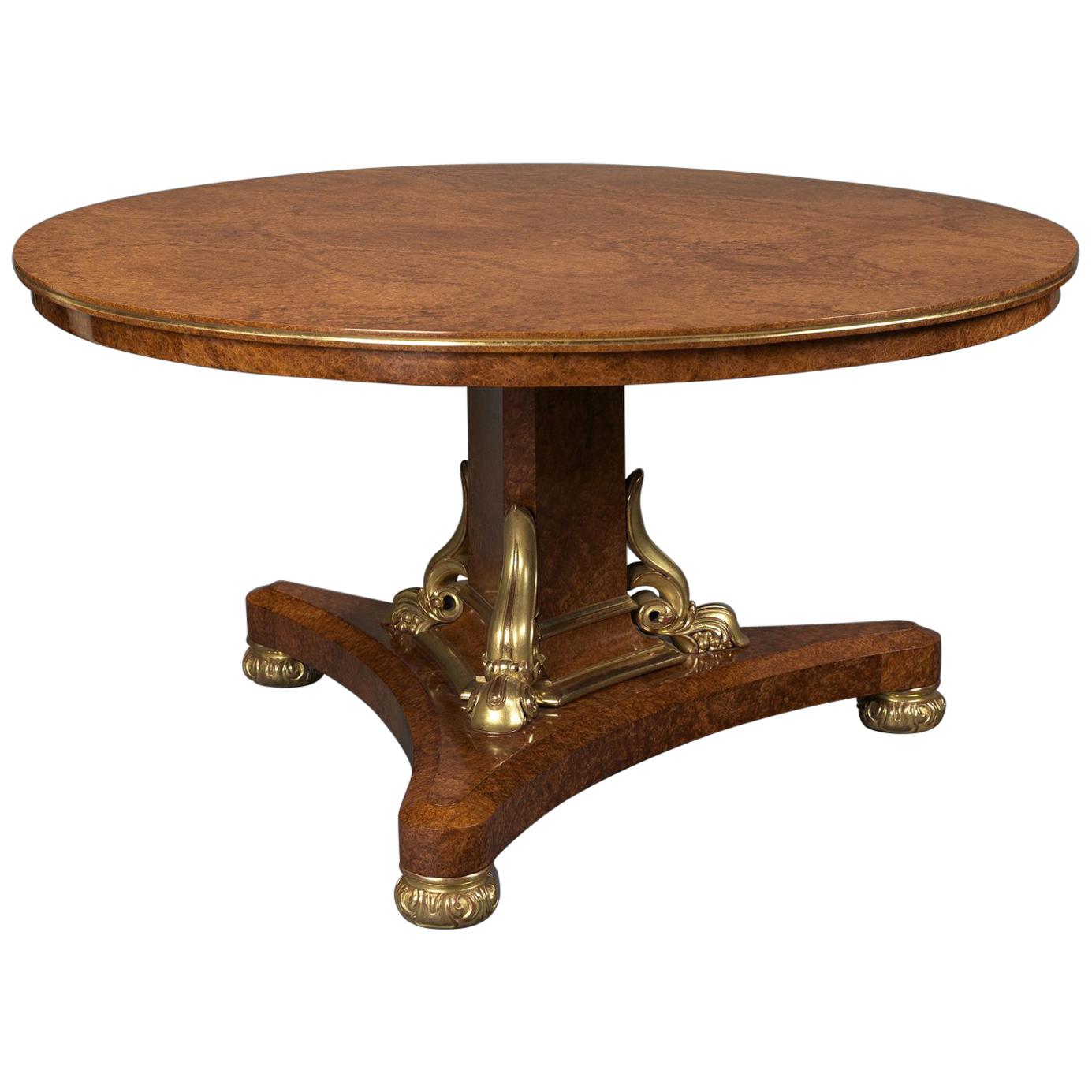 George IV Centre Table Attributed to Thomas & George Seddon, circa 1830 For Sale