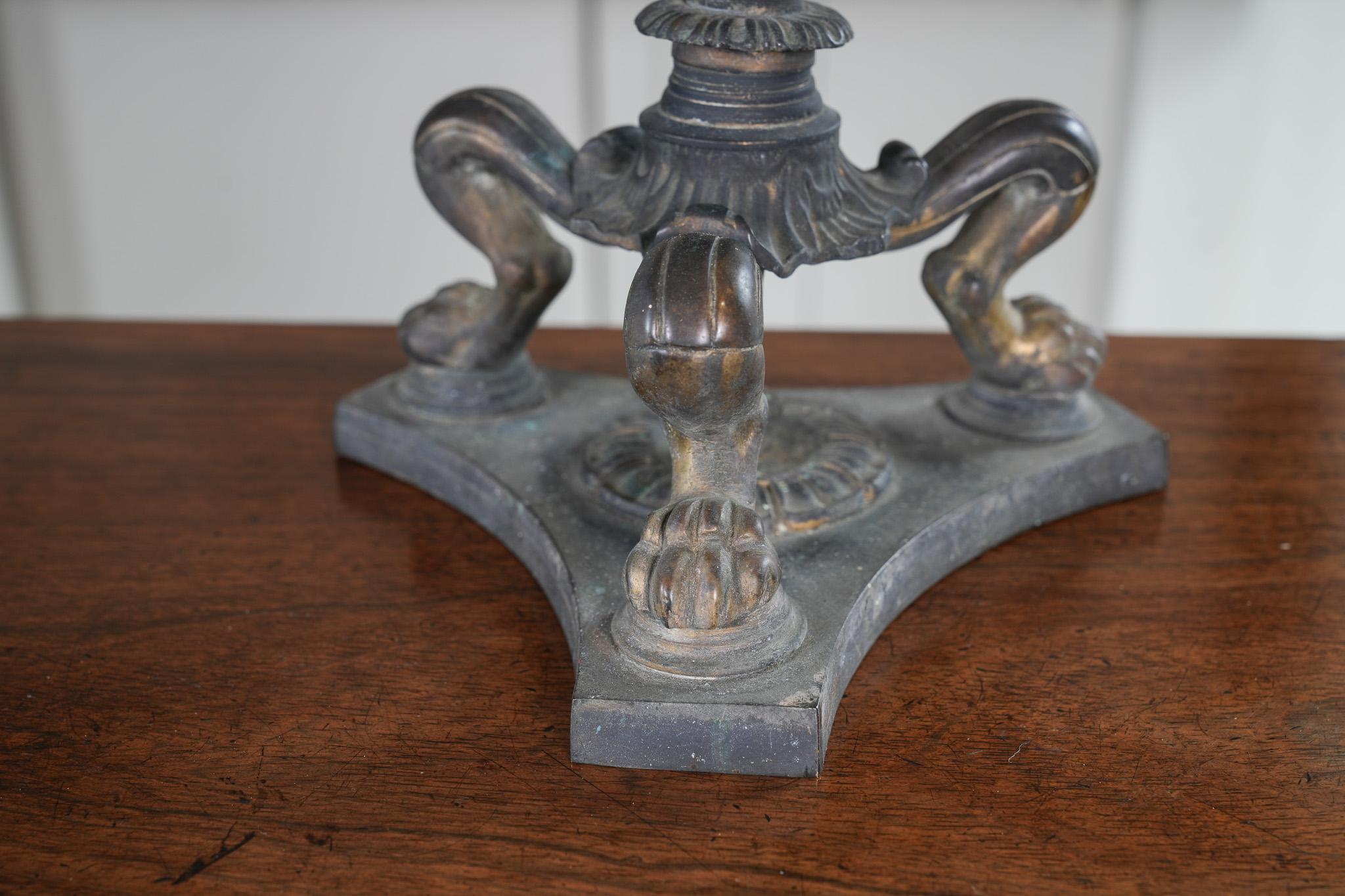 A George IV Column Table Lamp For Sale 1