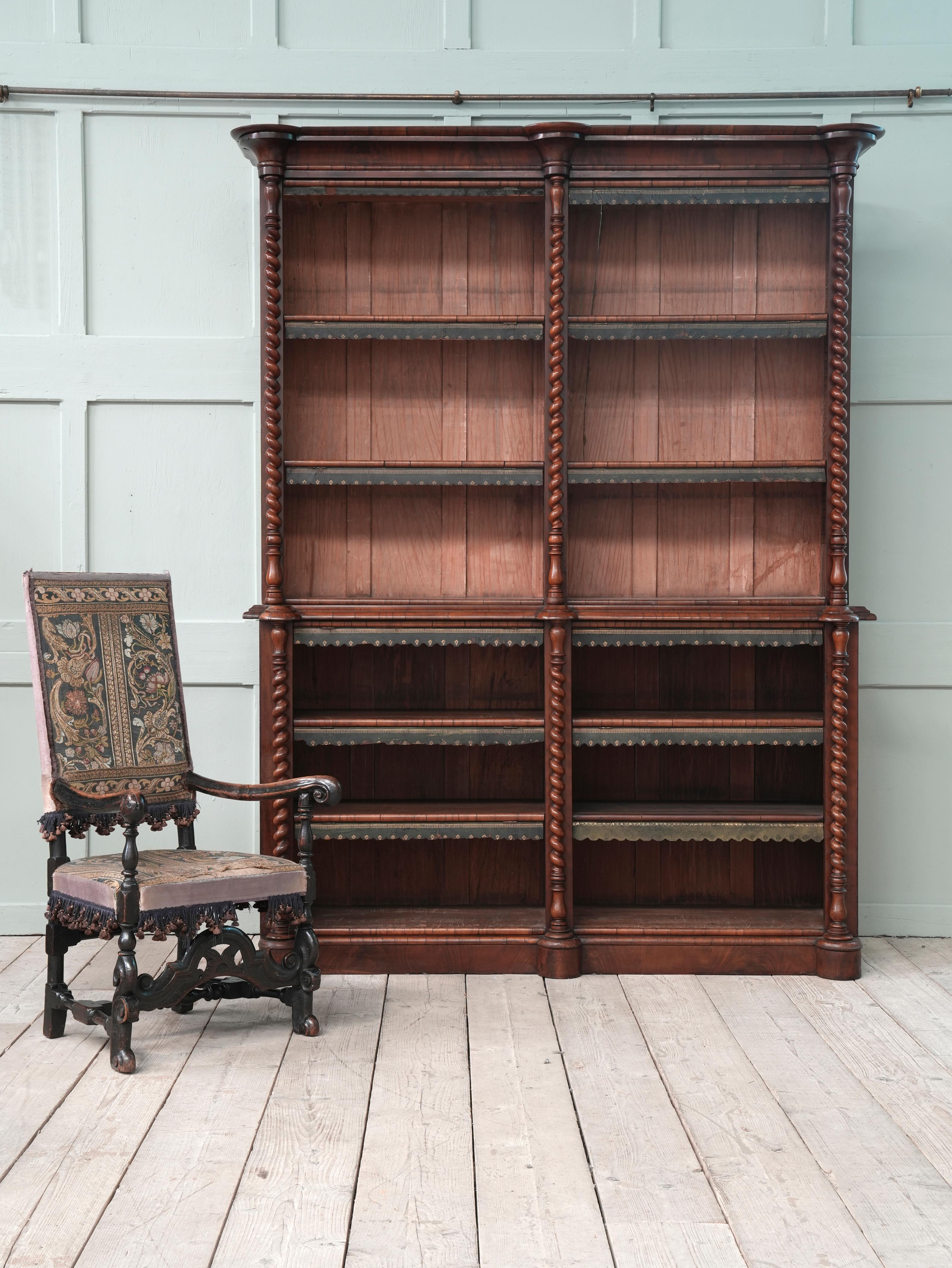 George iv Mahogany Library Bookcase In Good Condition In Conwy, GB