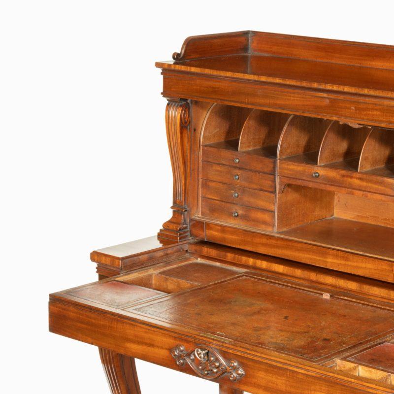 A George IV mahogany mechanical escritoire attributed to Gillows For Sale 2