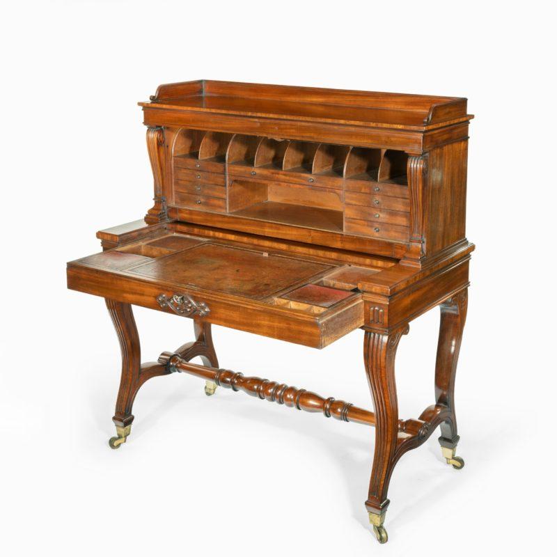 A George IV mahogany mechanical escritoire attributed to Gillows For Sale 3