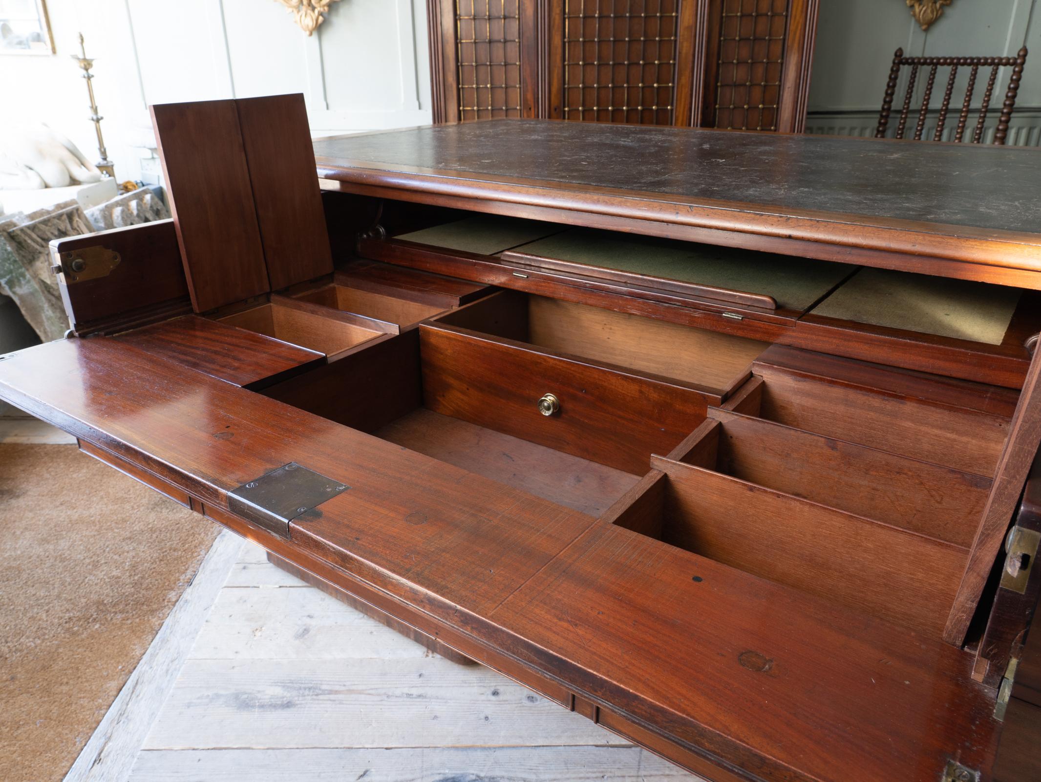 iv Mahogany Pedestal Library Desk For Sale at 1stDibs stanton