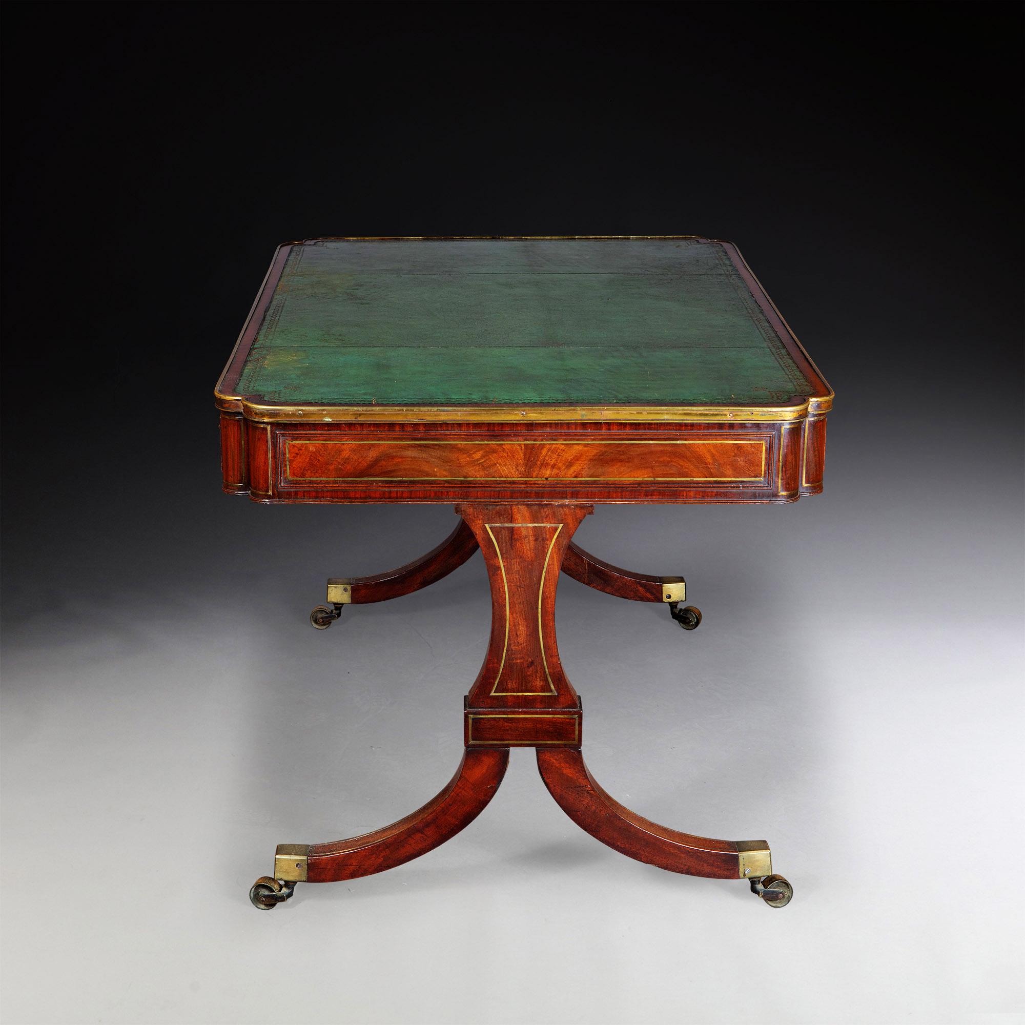 George IV Mahogany Writing Table In Good Condition For Sale In Dublin, GB