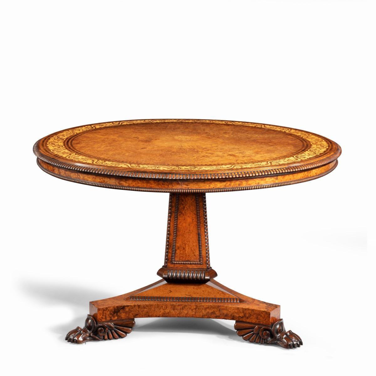 George IV Tilt-Top Centre Table by George Bullock In Good Condition For Sale In Lymington, Hampshire