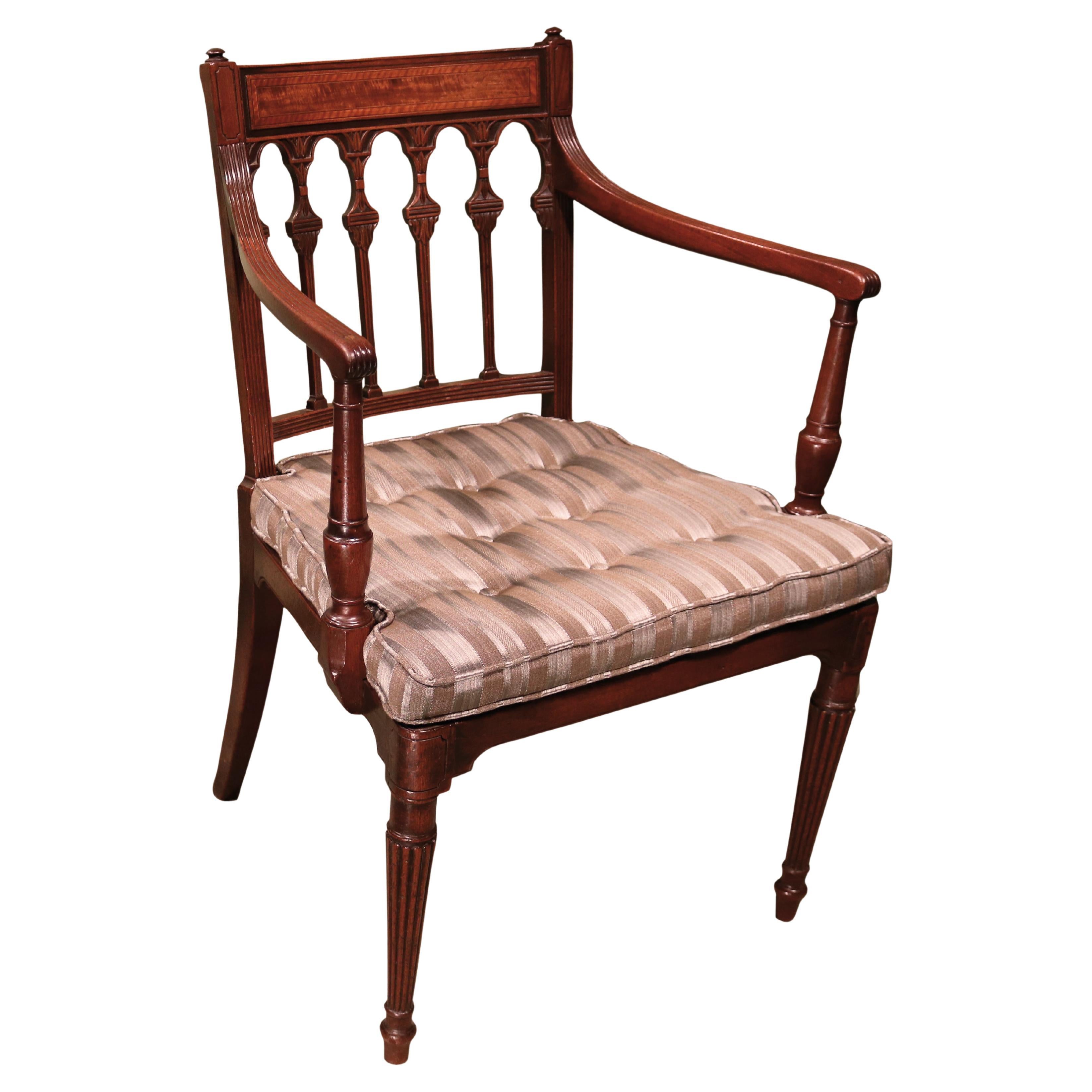 George III Mahogany Armchair