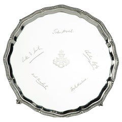 Used A George V silver presentation salver for The King’s Royal Rifle Corps