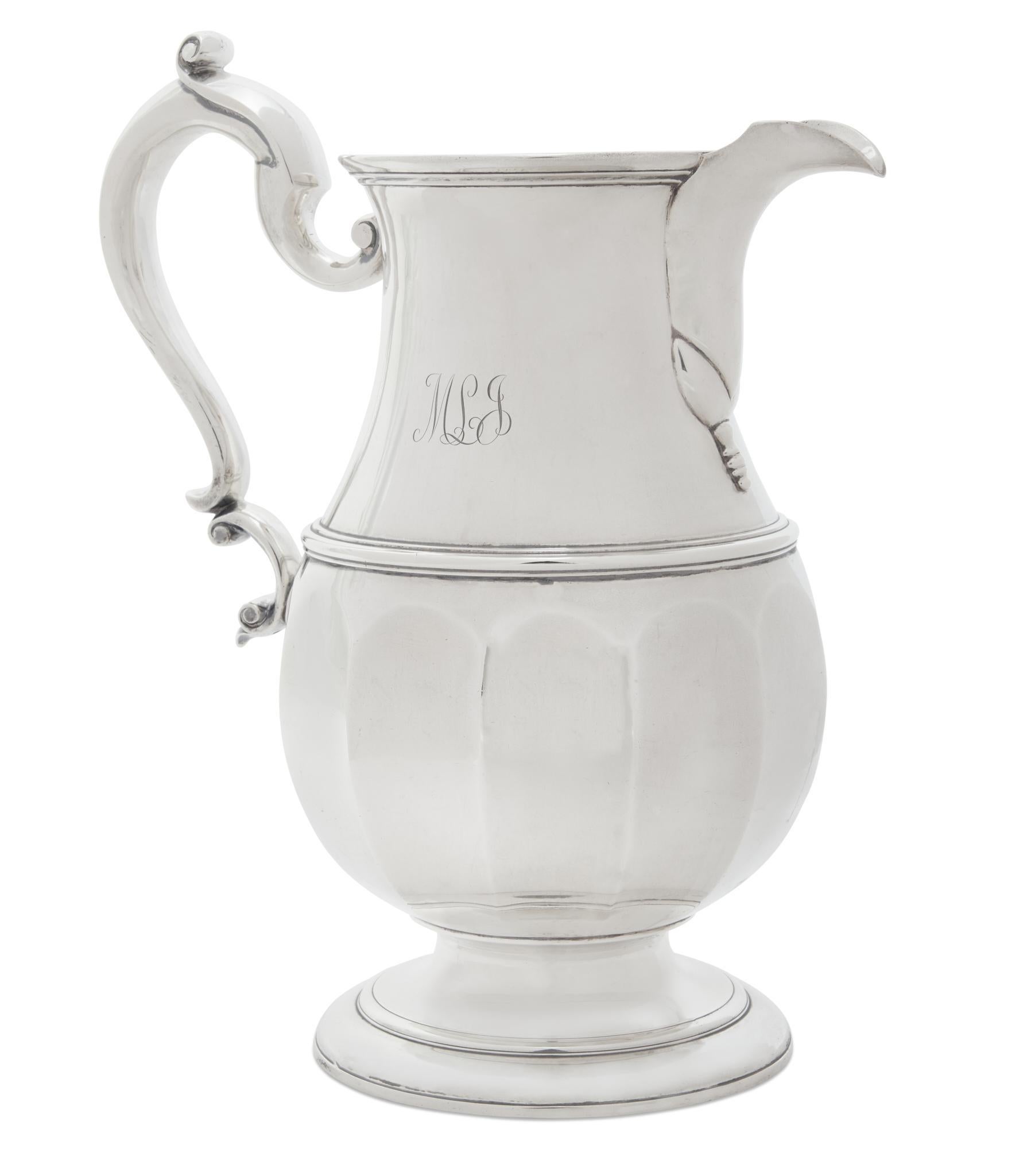 Hand-Crafted A George V Sterling Silver Pitcher, William Comyns & Sons, London, 1928 For Sale