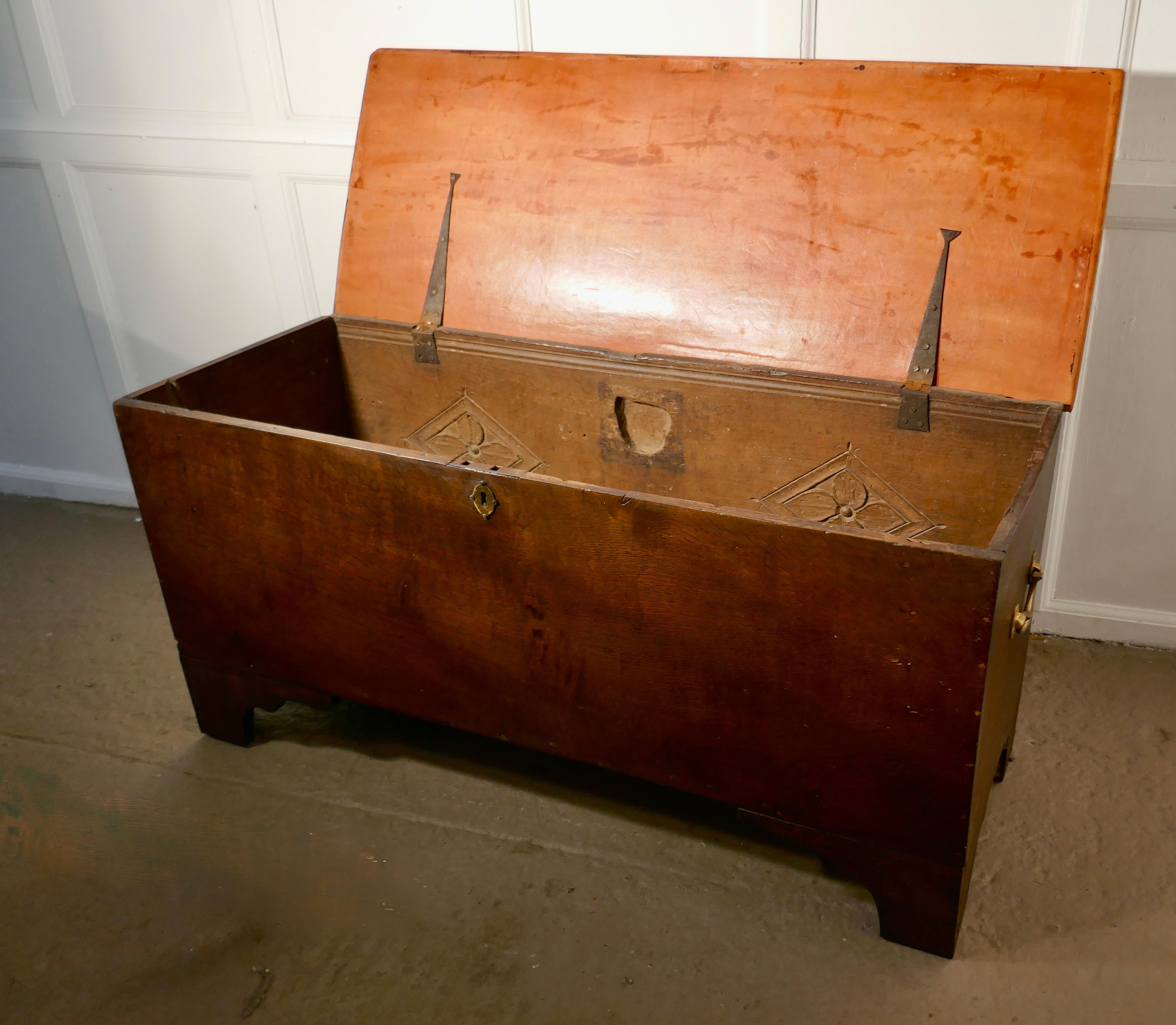 white oak ring coffer