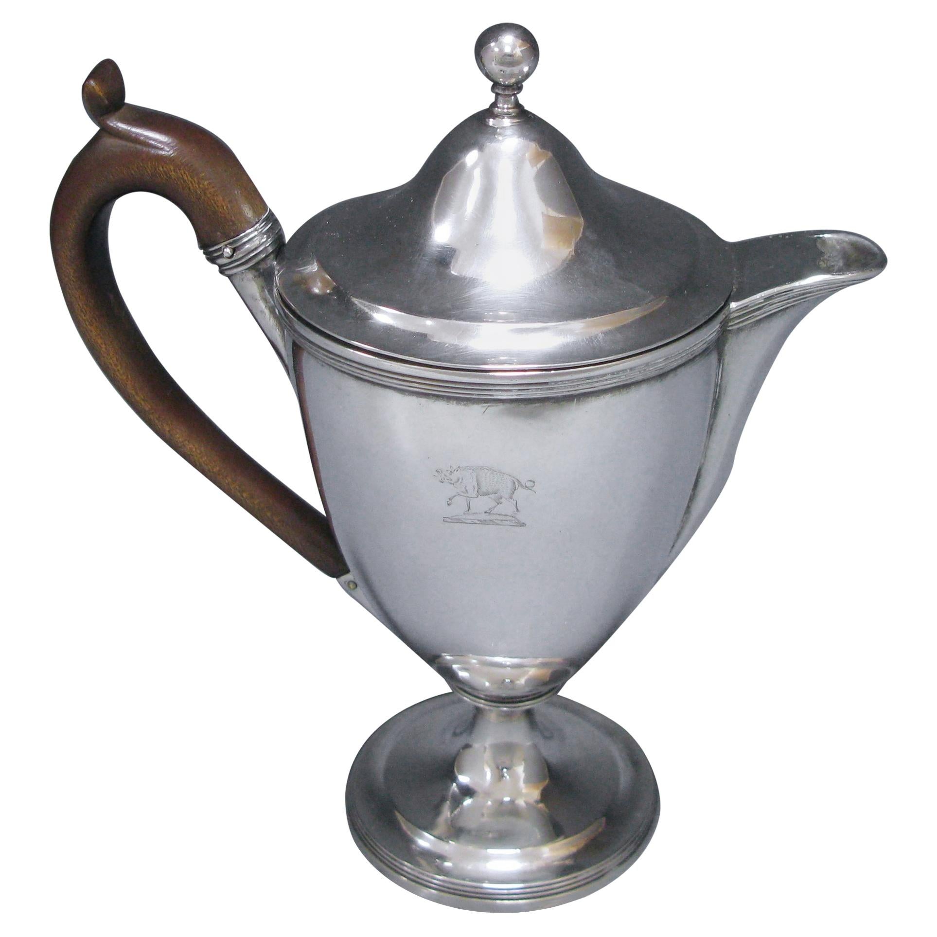 Georgian Antique Silver Argyle by Henry Chawner London, 1791 For Sale