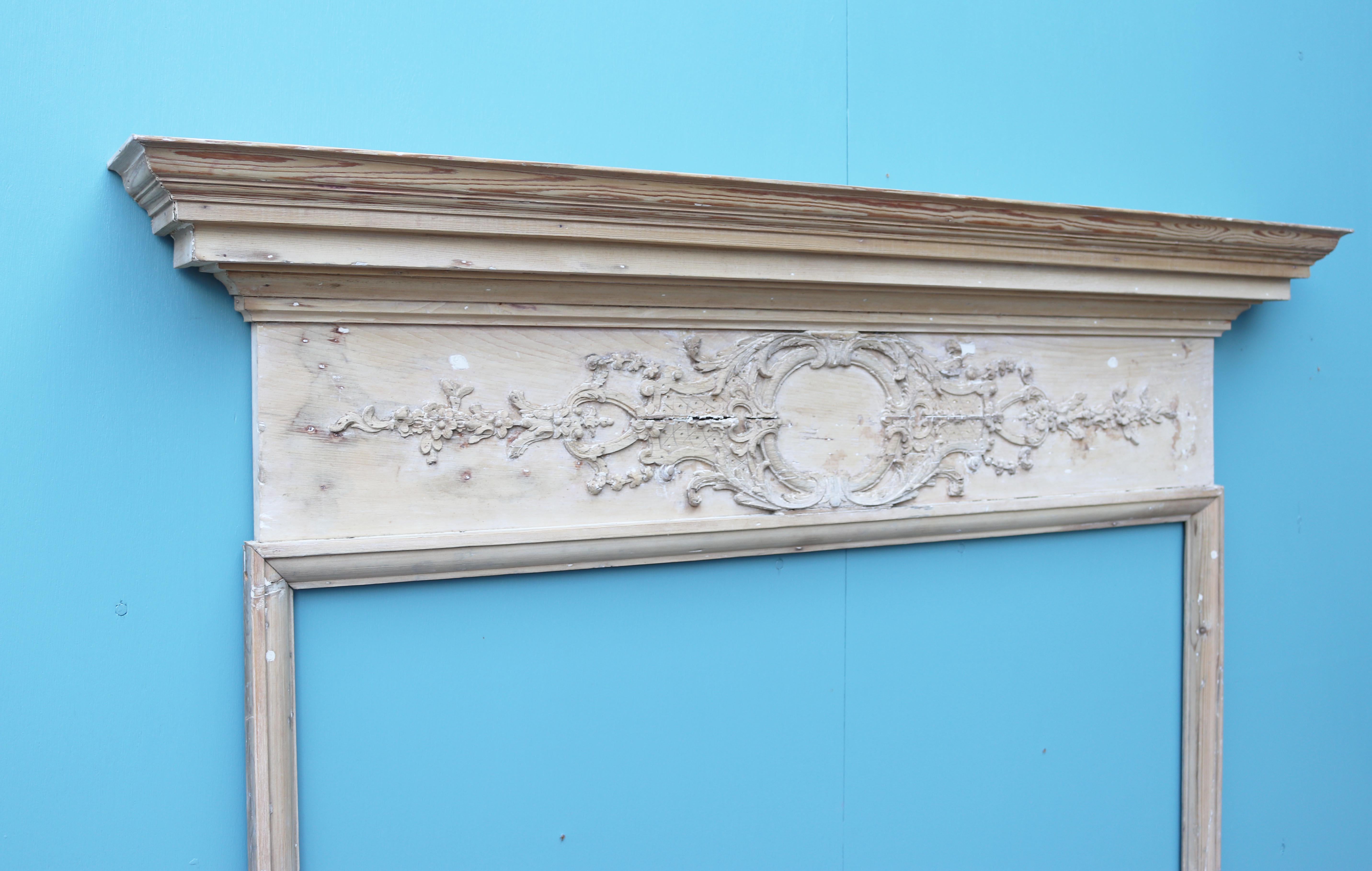 19th Century Georgian Carved Fireplace Mantel For Sale