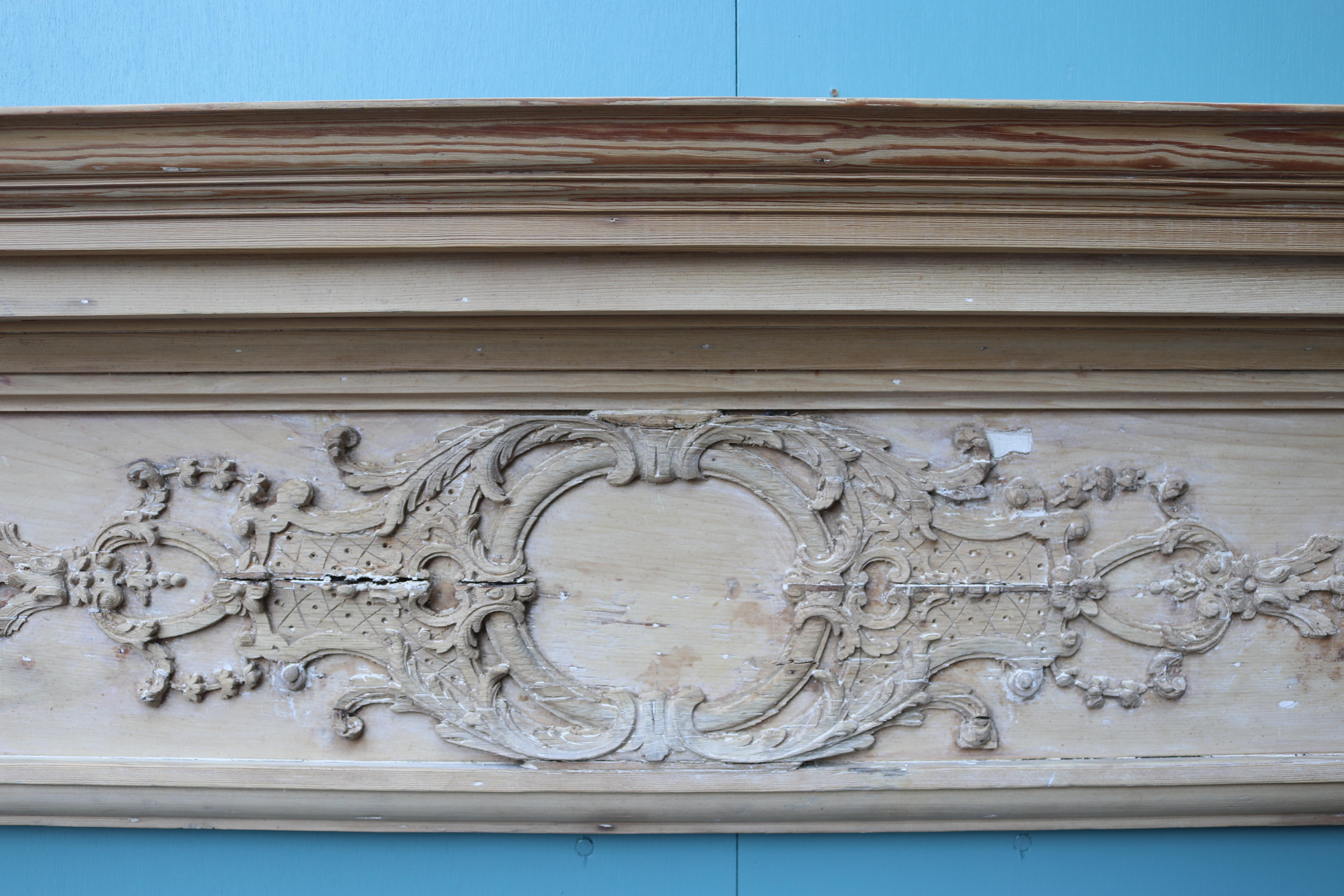 Georgian Carved Fireplace Mantel For Sale 1