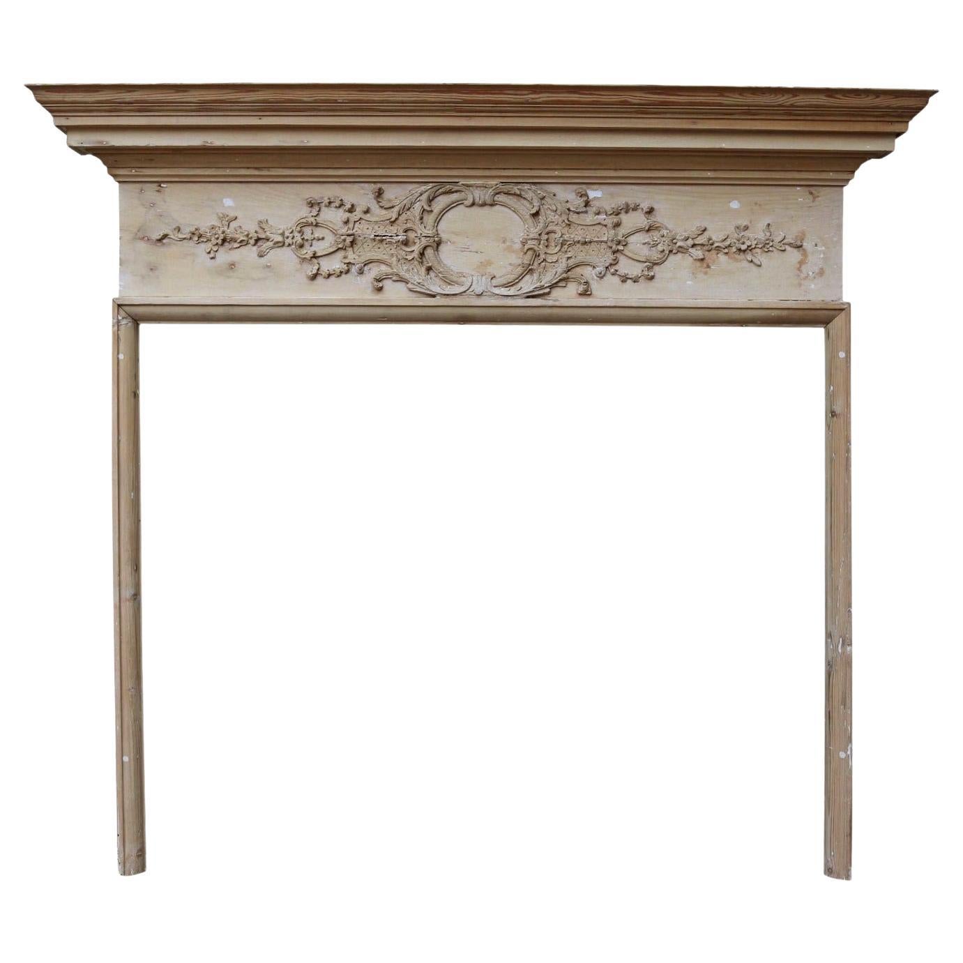 Georgian Carved Fireplace Mantel For Sale