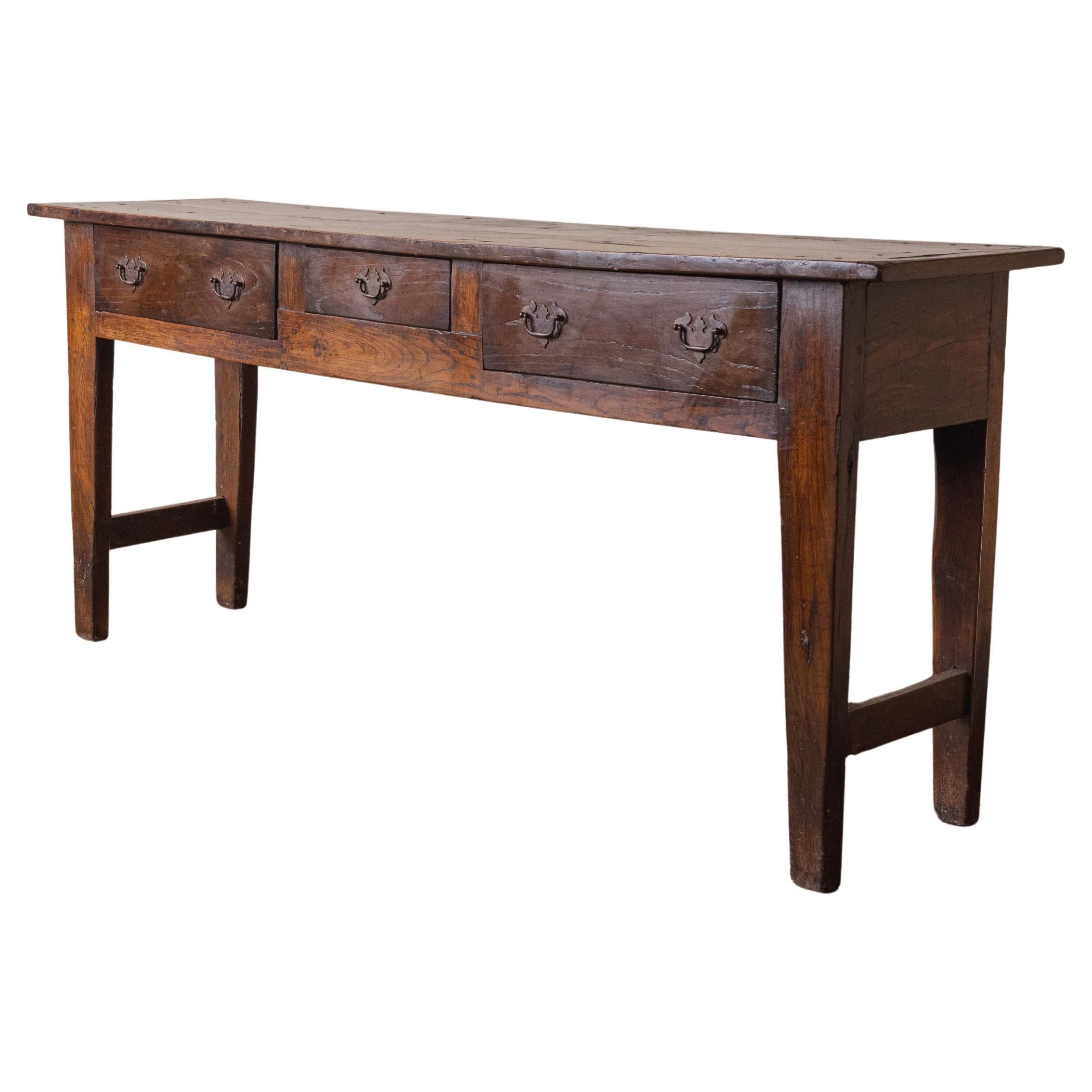 A Georgian Chestnut Dresser Base For Sale